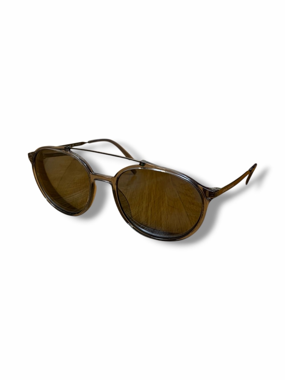 Armani Exchange Aviator Sunglasses Transparent Polarized Green Frame AX4069S